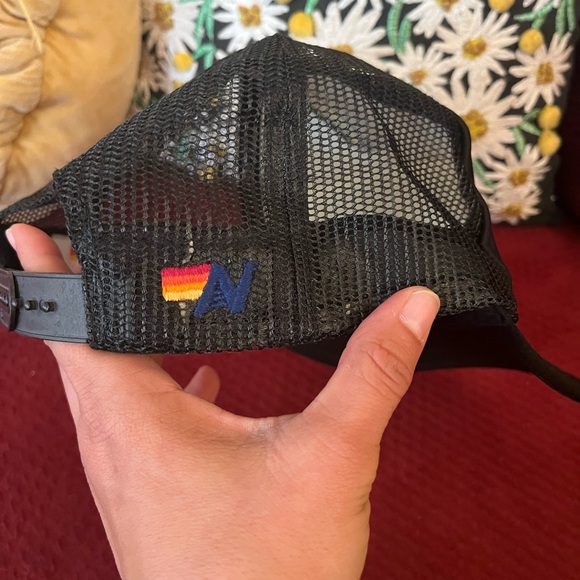 Aviator Nation Snowglobe Black Trucker Hat - Picture 3 of 5